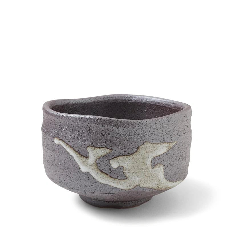 Japanese Volcanic Ash Ceramic Matcha Bowl