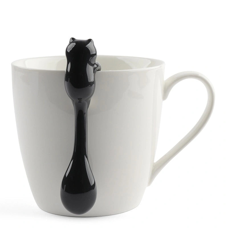 Ceramic Black Cat Hanging Spoon