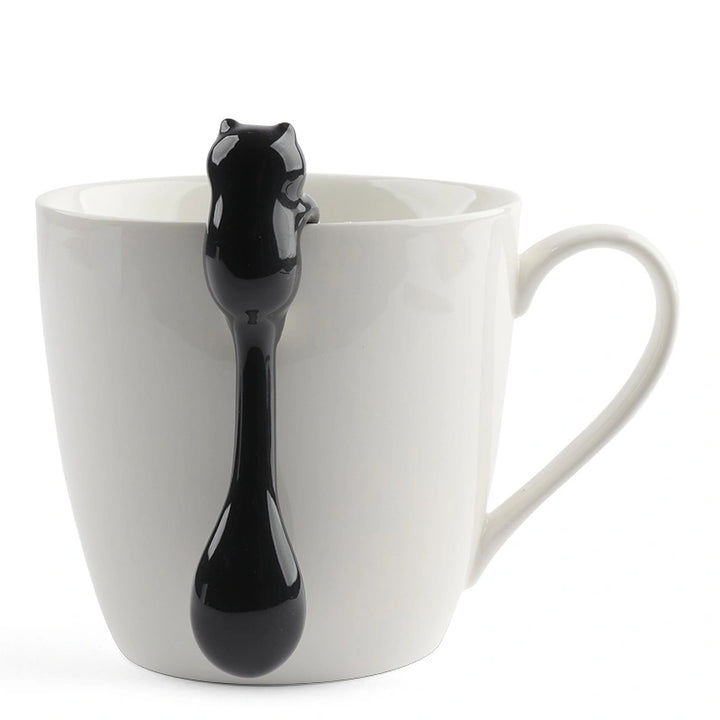 Ceramic Black Cat Hanging Spoon
