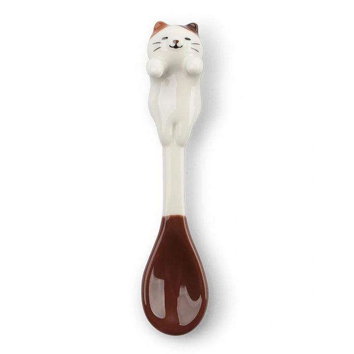 Ceramic Calico Cat Hanging Spoon