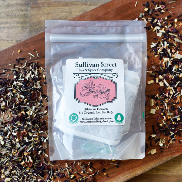Hibiscus Heaven Herbal Iced Tea Pouches Six-Pack