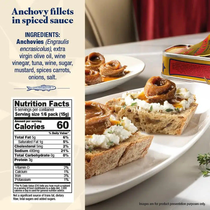 Rizzoli Anchovy Fillets in Spicy Sauce