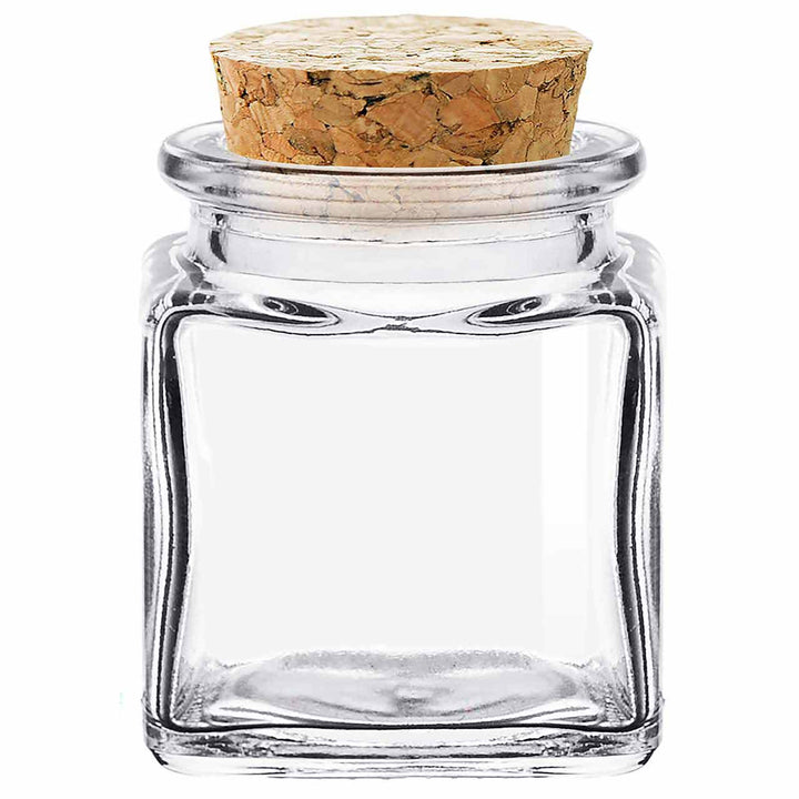 GLASS SPICE JAR & CORK TOP