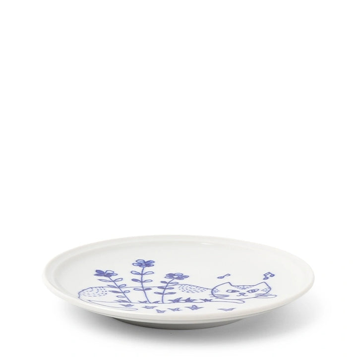 Blue Cat In The Field Plate