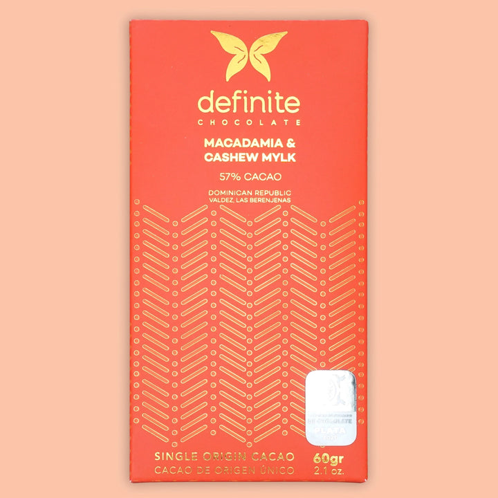Definite - Vegan Milk Chocolate Bar With Macadamia Nuts