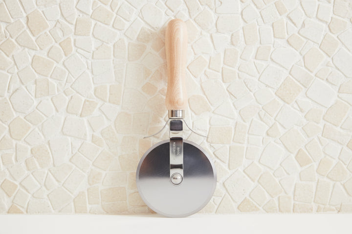 Italian Beechwood Pizza Cutter