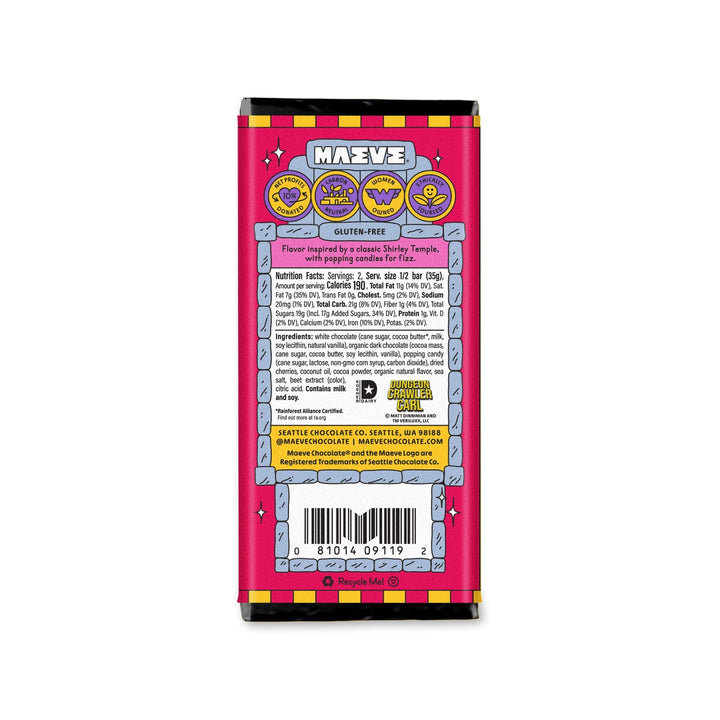Virgin Dirty Shirley Truffle Bar by Maeve
