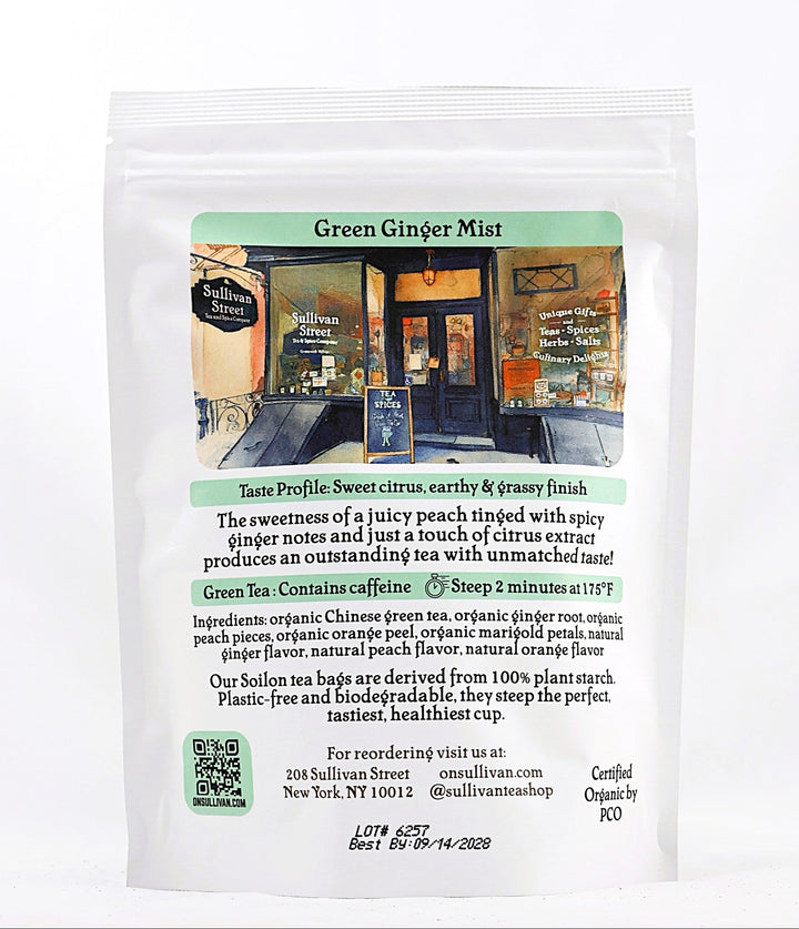 Green Ginger Mist Tea Bags