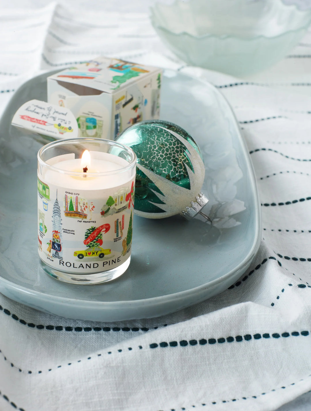 Holiday In New York Roland Pine Votive Soy Candle