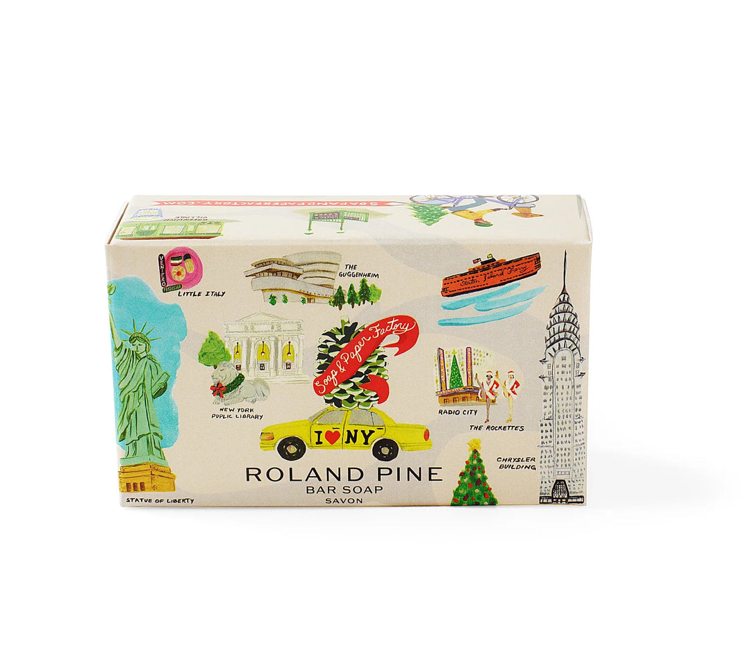Holiday In New York Roland Pine Boxed Shea Butter Bar Soap