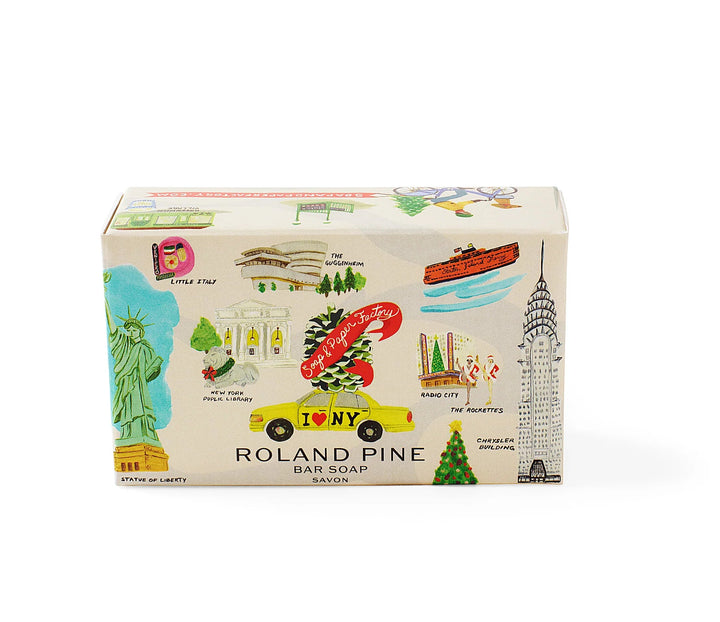 Holiday In New York Roland Pine Boxed Shea Butter Bar Soap