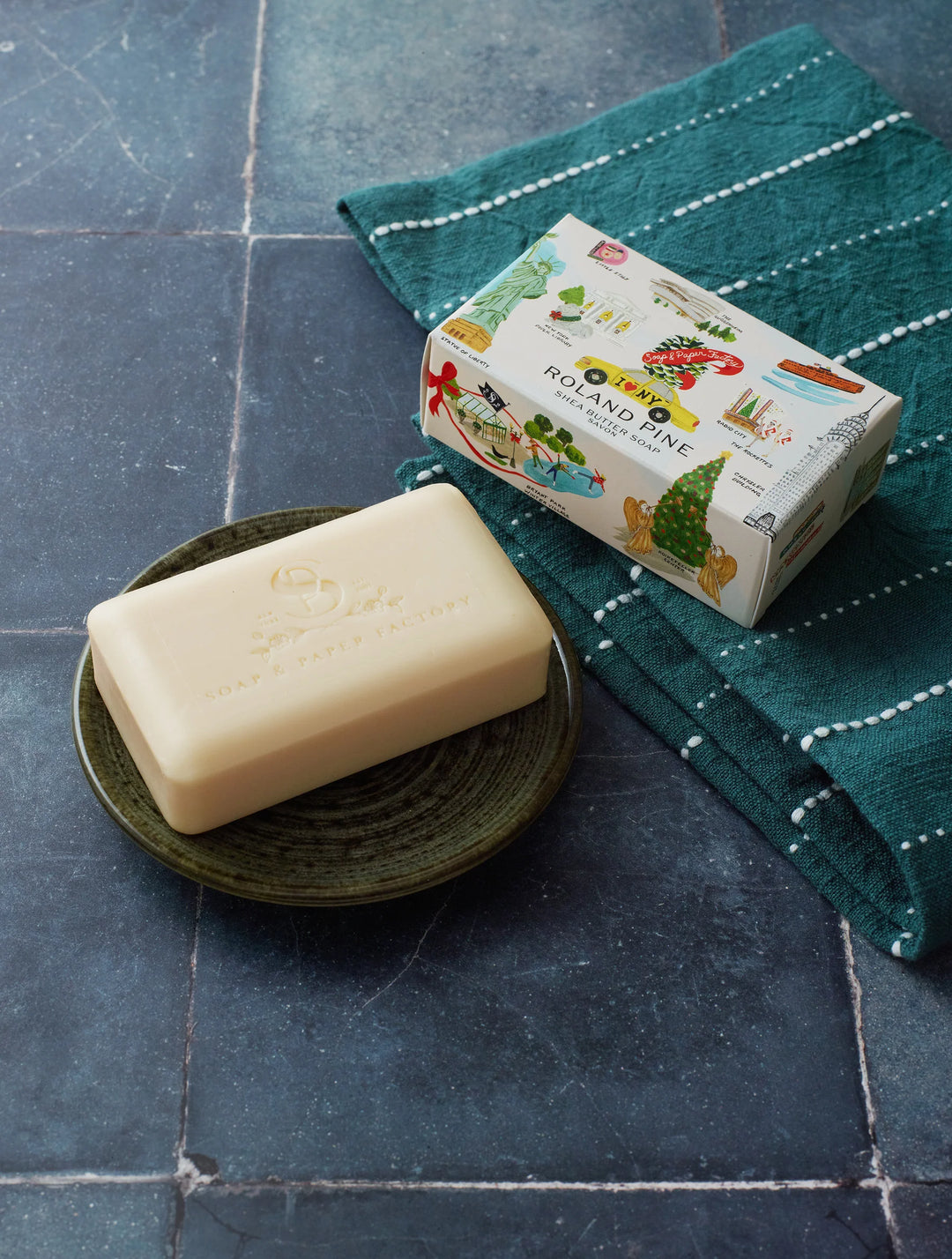 Holiday In New York Roland Pine Boxed Shea Butter Bar Soap