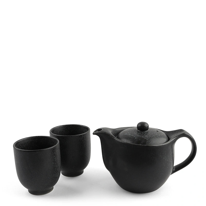 Handsome Black Tea Set