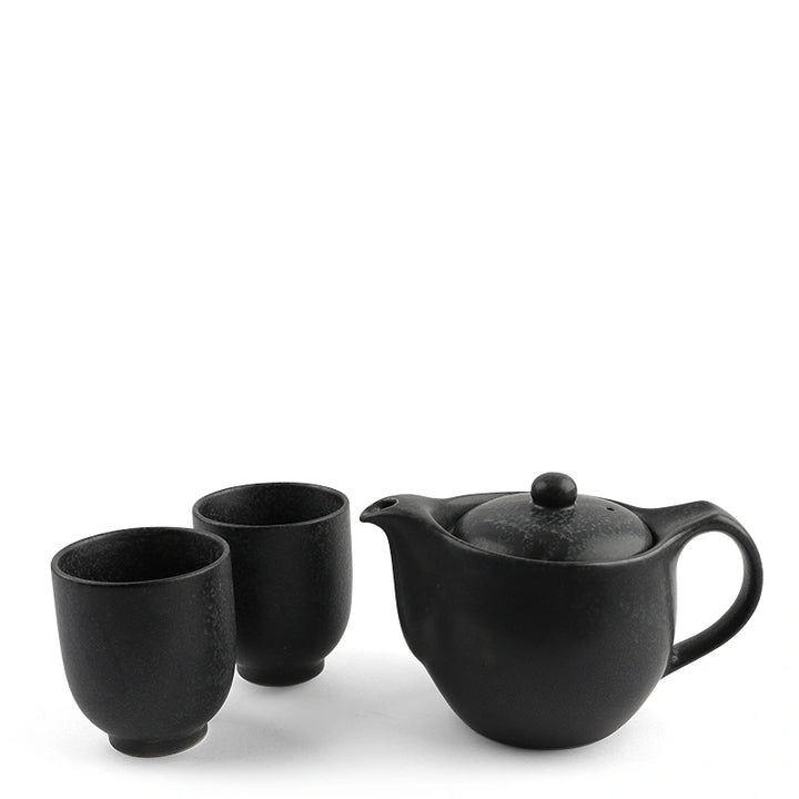 Handsome Black Tea Set