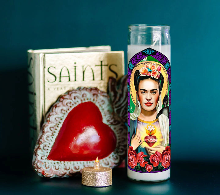 Saint Frida Kahlo, Our Lady of Eyebrows Prayer Candle