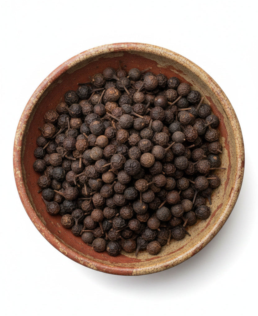 Cubeb Peppercorn in a ceramic bowl