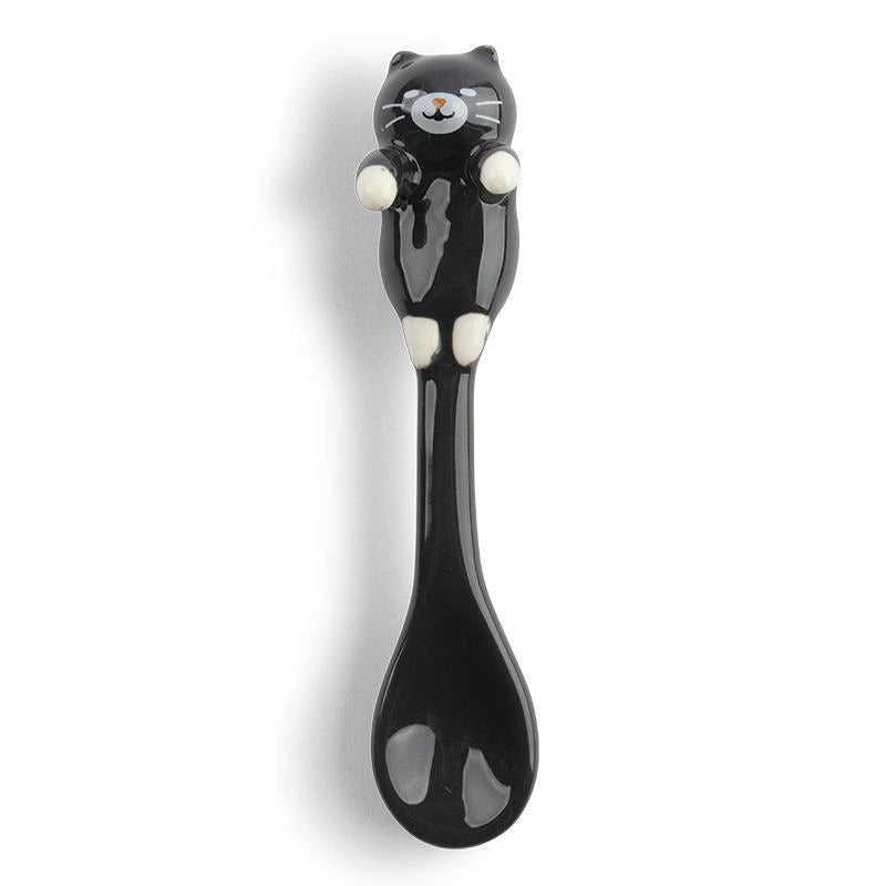 Ceramic Black Cat Hanging Spoon
