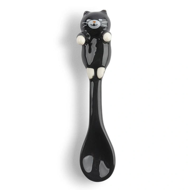 Ceramic Black Cat Hanging Spoon