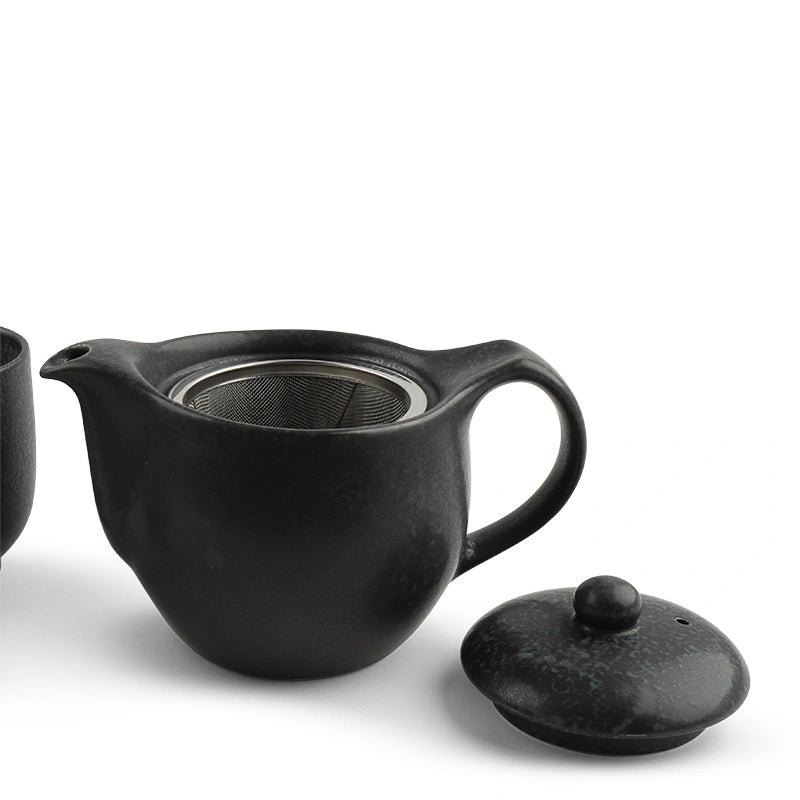Handsome Black Tea Set