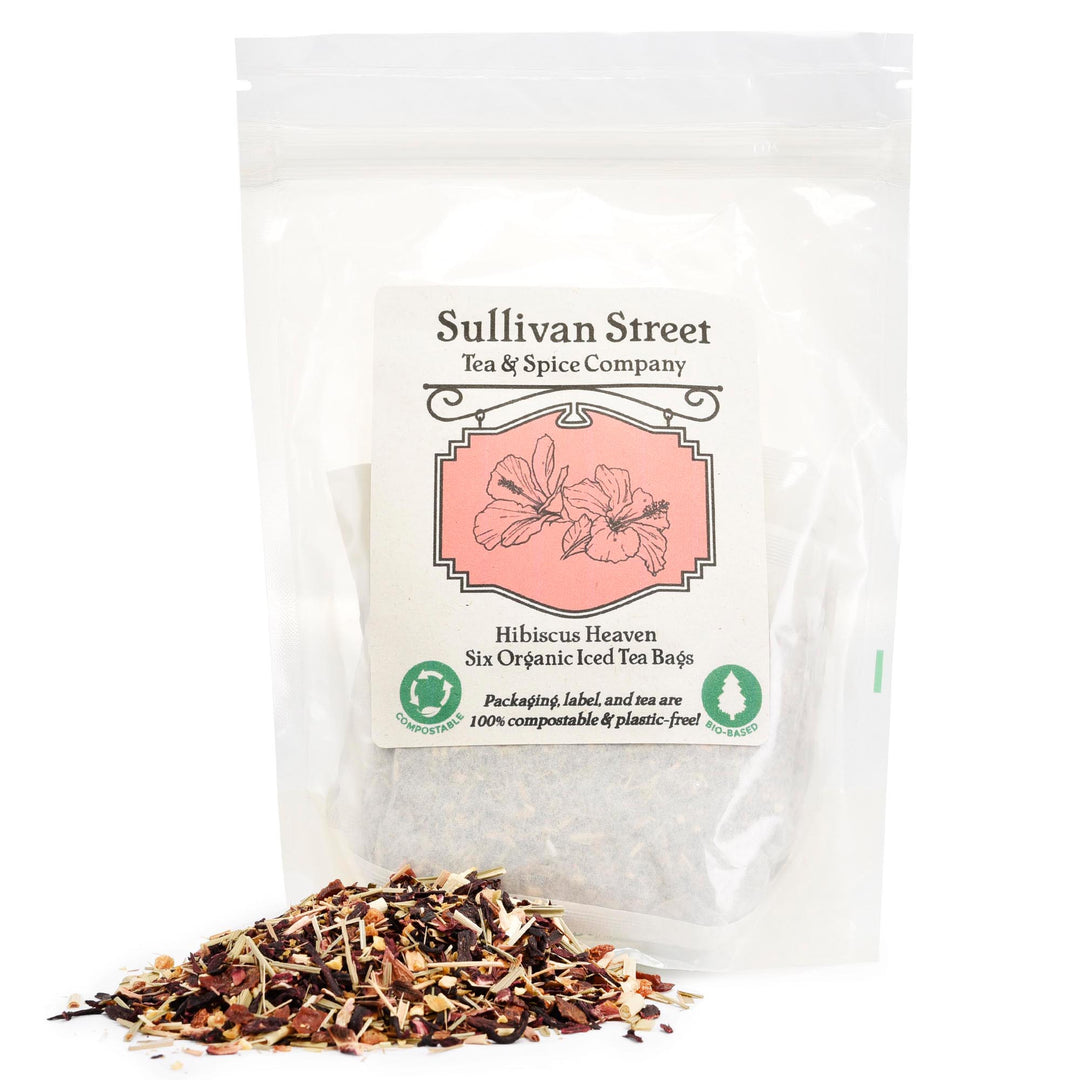 Hibiscus Heaven Herbal Iced Tea Pouch Six-Pack 🌺