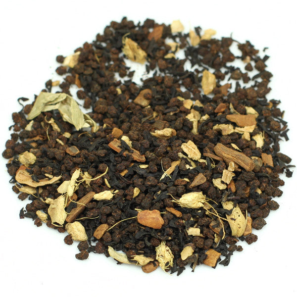Masala Chai black tea blend, loose leaf with warming spices