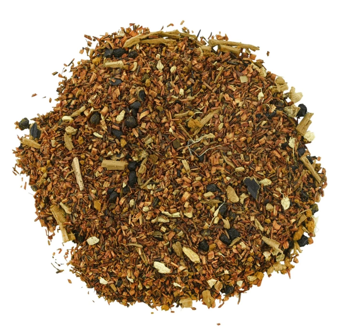 Reishi Chaga Mushroom Tea — domestic chaga, organic reishi, elderberries, carob and red rooibos