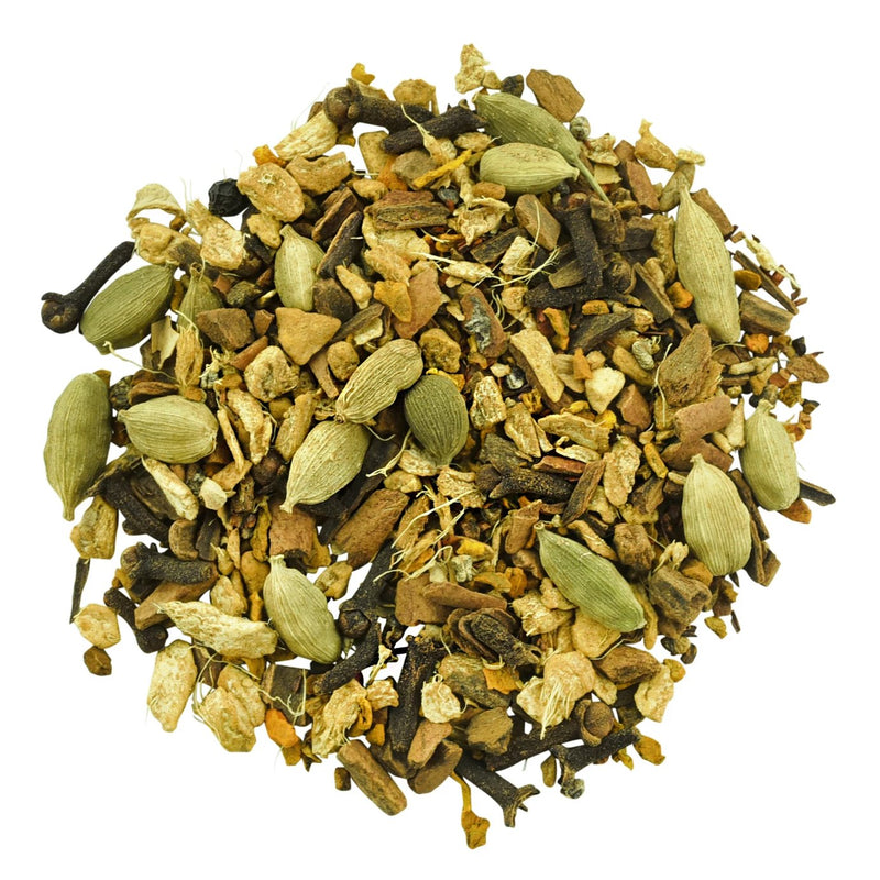 Chaga Chai mushroom tea, loose blend with warming chai spices